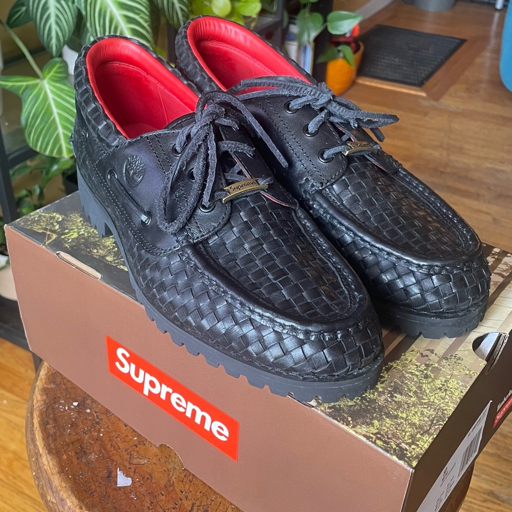 *SOLD* Supreme x Timberland Leather Woven Lug Shoe - Picture 2 of 5